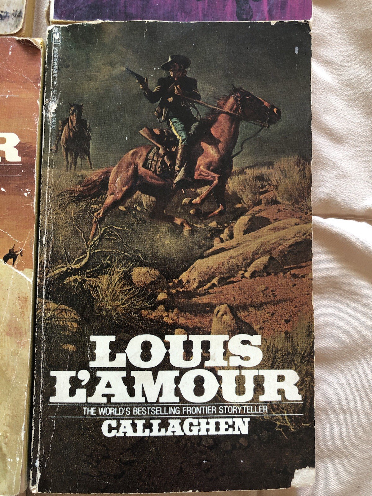 Lot of 7 Vintage Western Vintage Paperback Books- Louis L’amour, Ride Wild Coun…