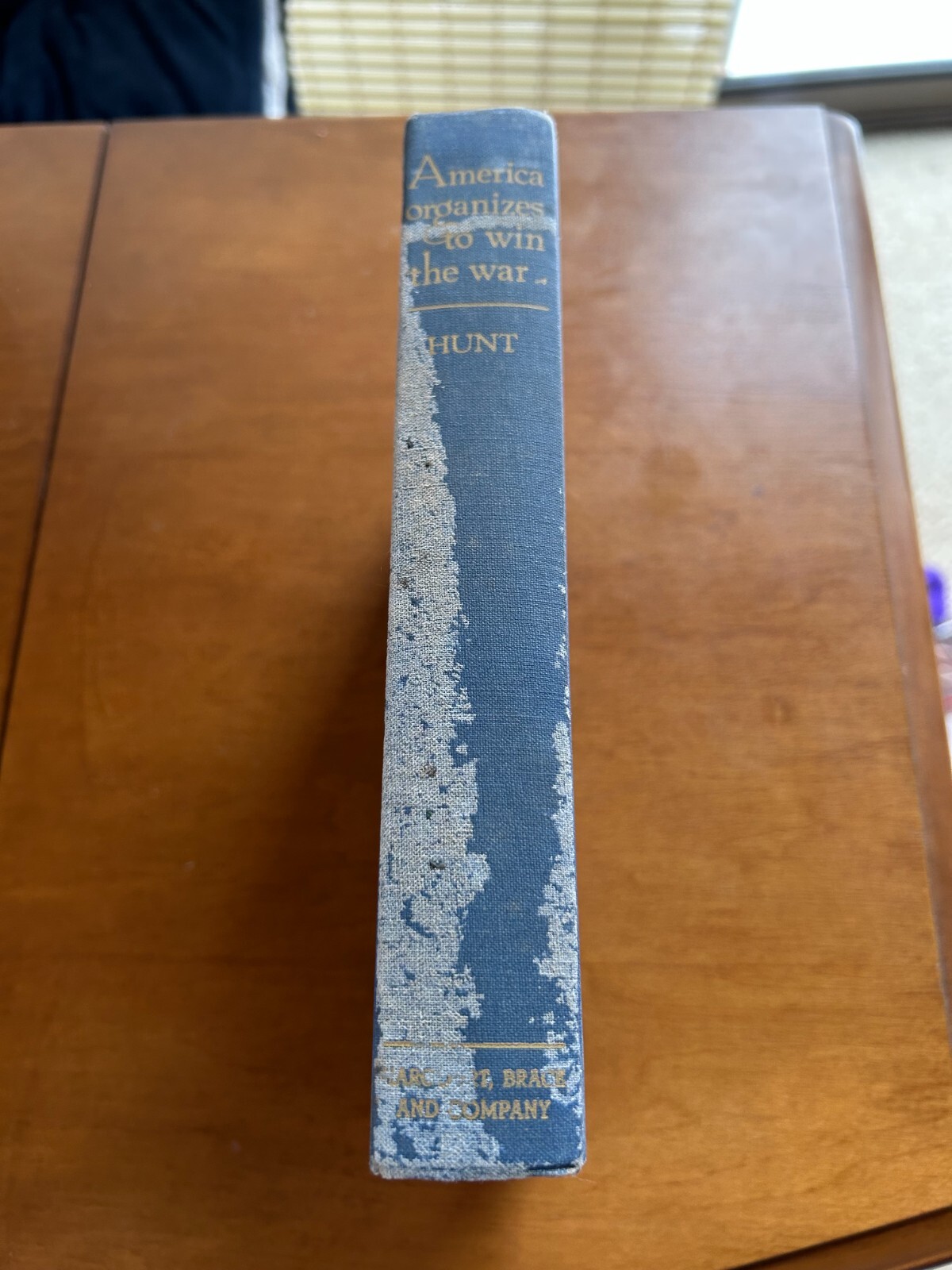 1942 America Organizes to Win The War Hardcover 1st Ed. Harcourt Brace