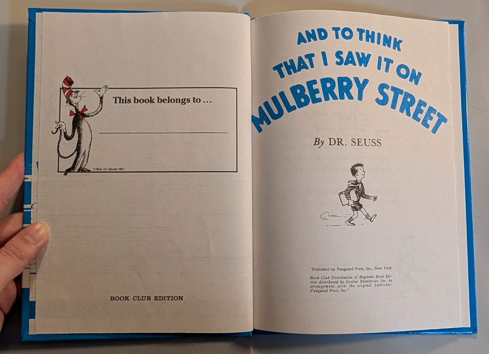 BANNED OOP And to Think That I Saw It on Mulberry Street Dr Seuss Glossy 1964