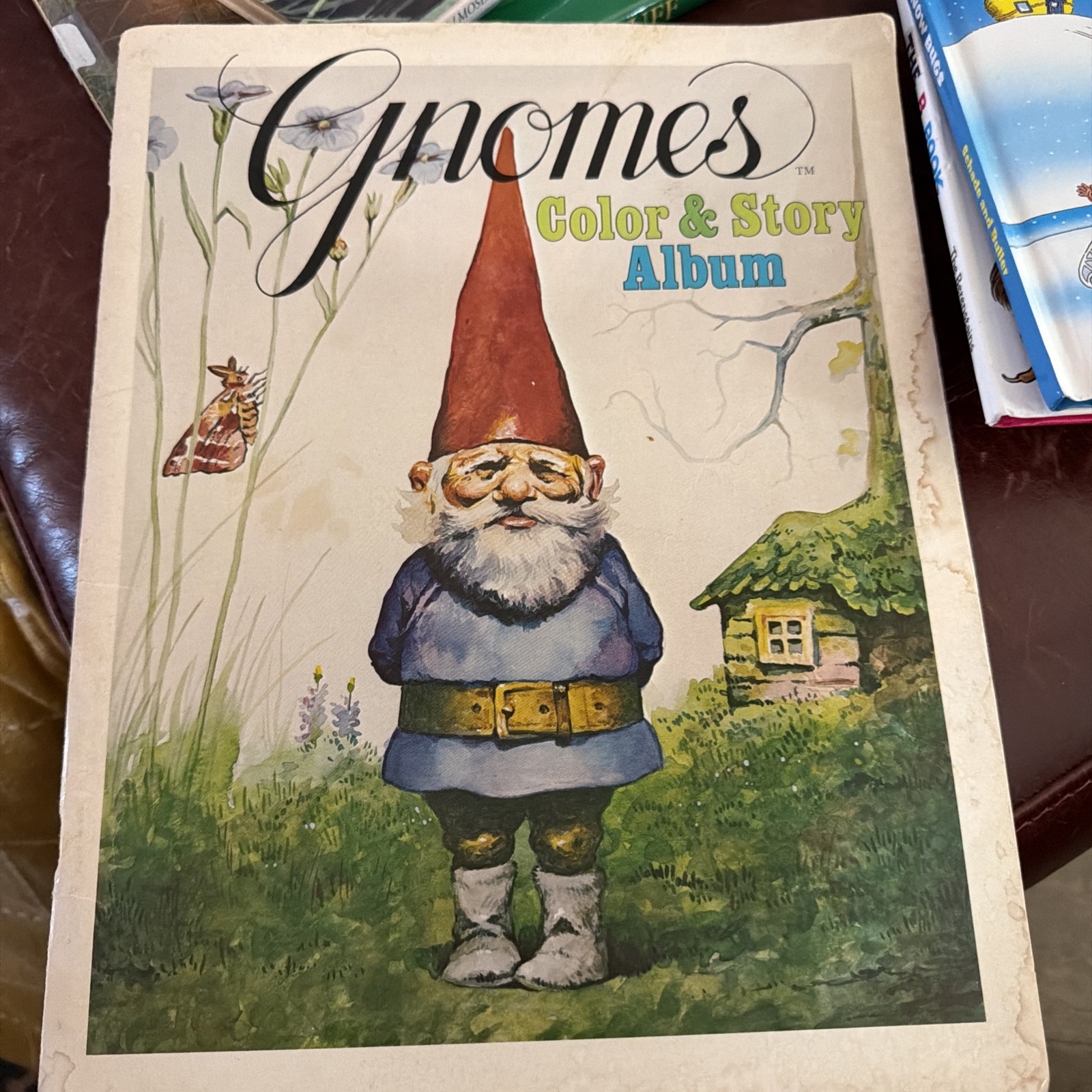 1980 Gnomes: Color and Story Album Poortvliet & Huygen *plz read descript.