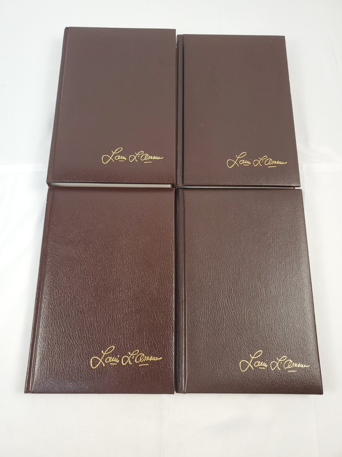 The Louis L’amour Collection Leatherette Bantam Book Lot of 4