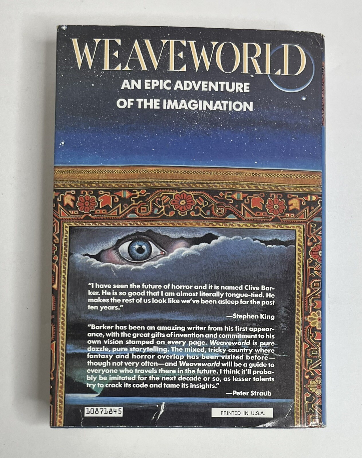 Weaveworld by Clive Barker (1987, Hardcover) First Edition