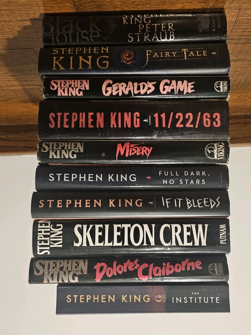 Stephen King Lot of 9 Hardcover Books & 1 Softcover Skeleton Crew Misery 1122/63