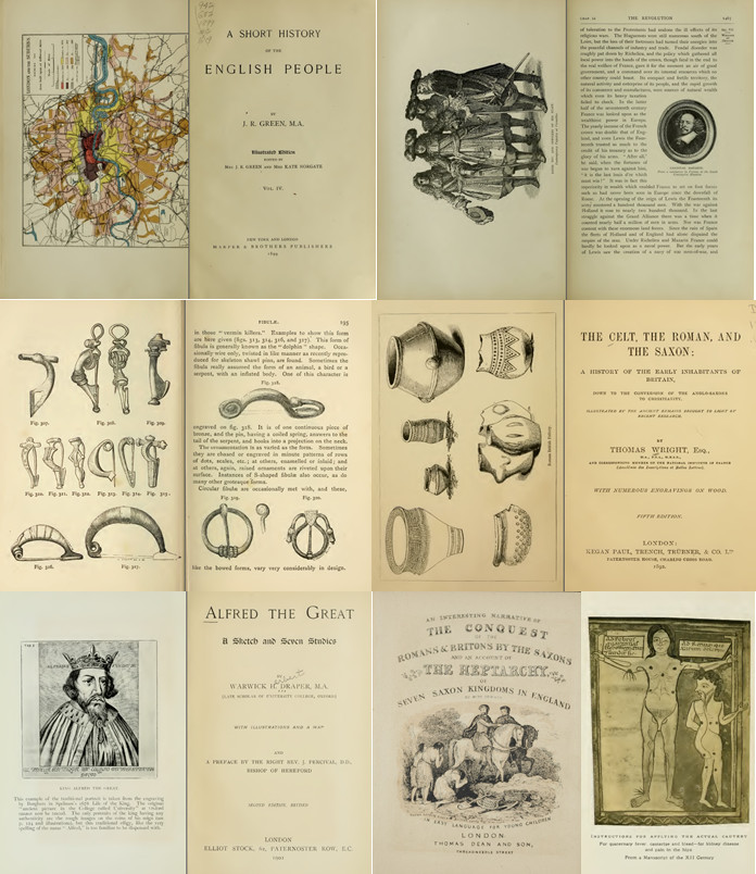 195 Old Rare Books on The Anglo-Saxon History Culture Wars Language Kings on DVD
