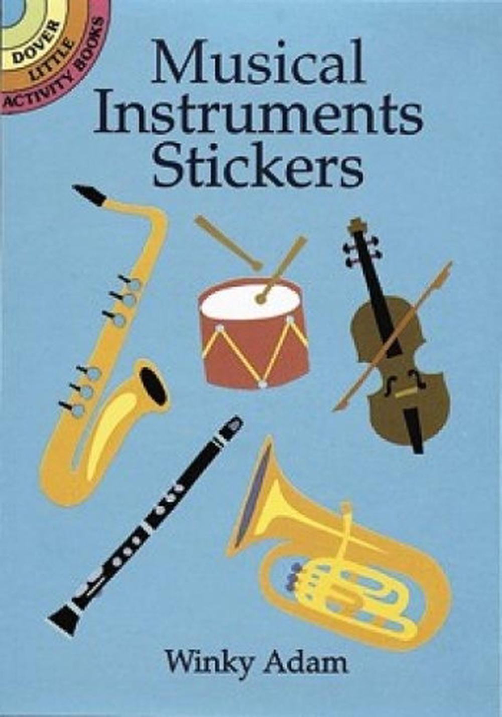 Musical Instruments Stickers by Adam Winky (English) Paperback Book