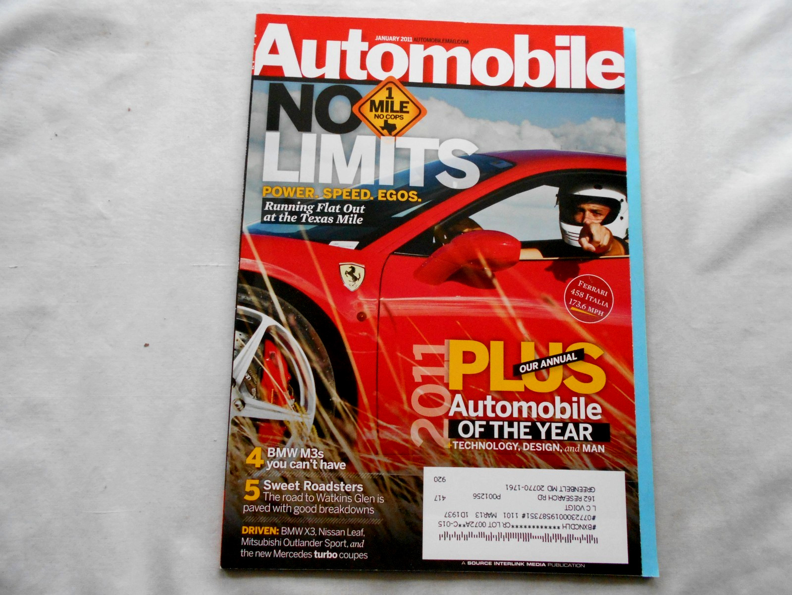 AUTOMOBILE Magazine-JANUARY,2011