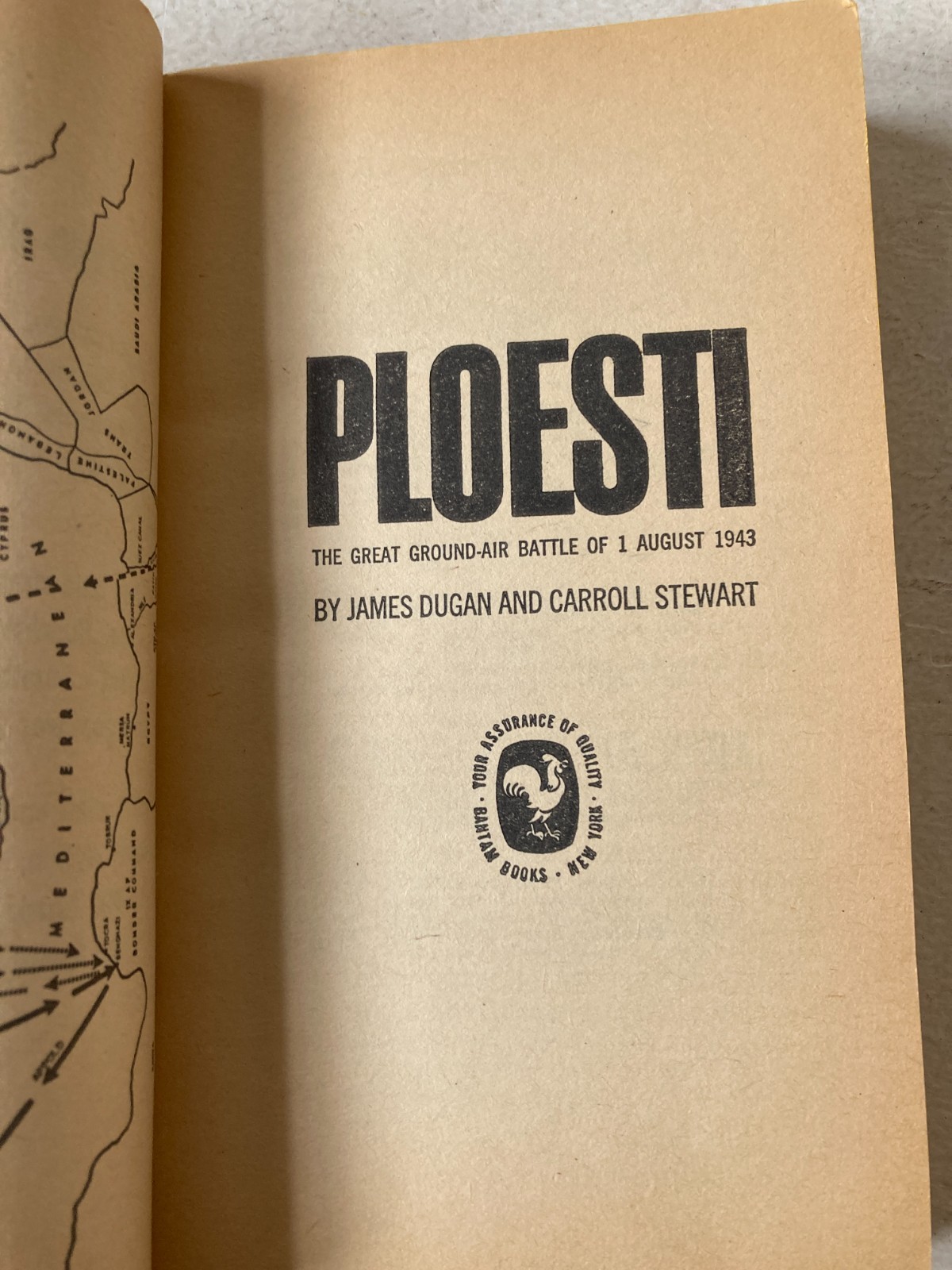 PLOESTI by James Dugan & Carroll Stewart 1963 Bantam paperback WWII History