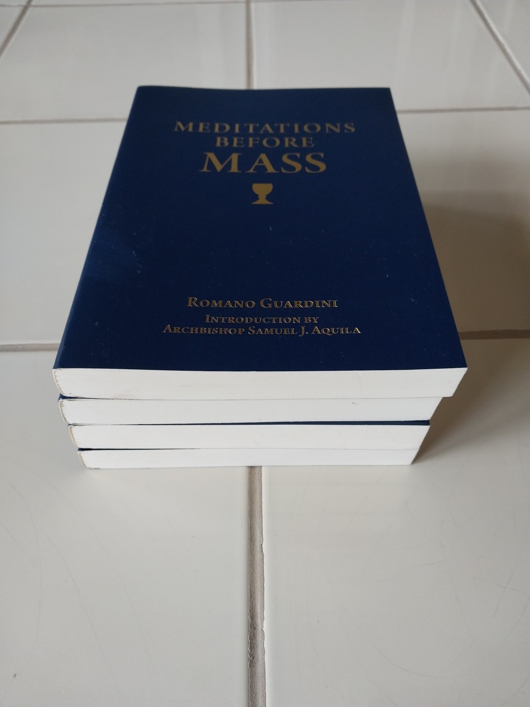 Lot of 4 Sophia Press Catholic Meditation Prayer Books Leather Faux Very Good