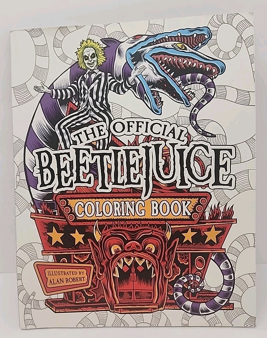 Beetlejuice : The Official Coloring Book, Paperback by Robert Alan, No Box