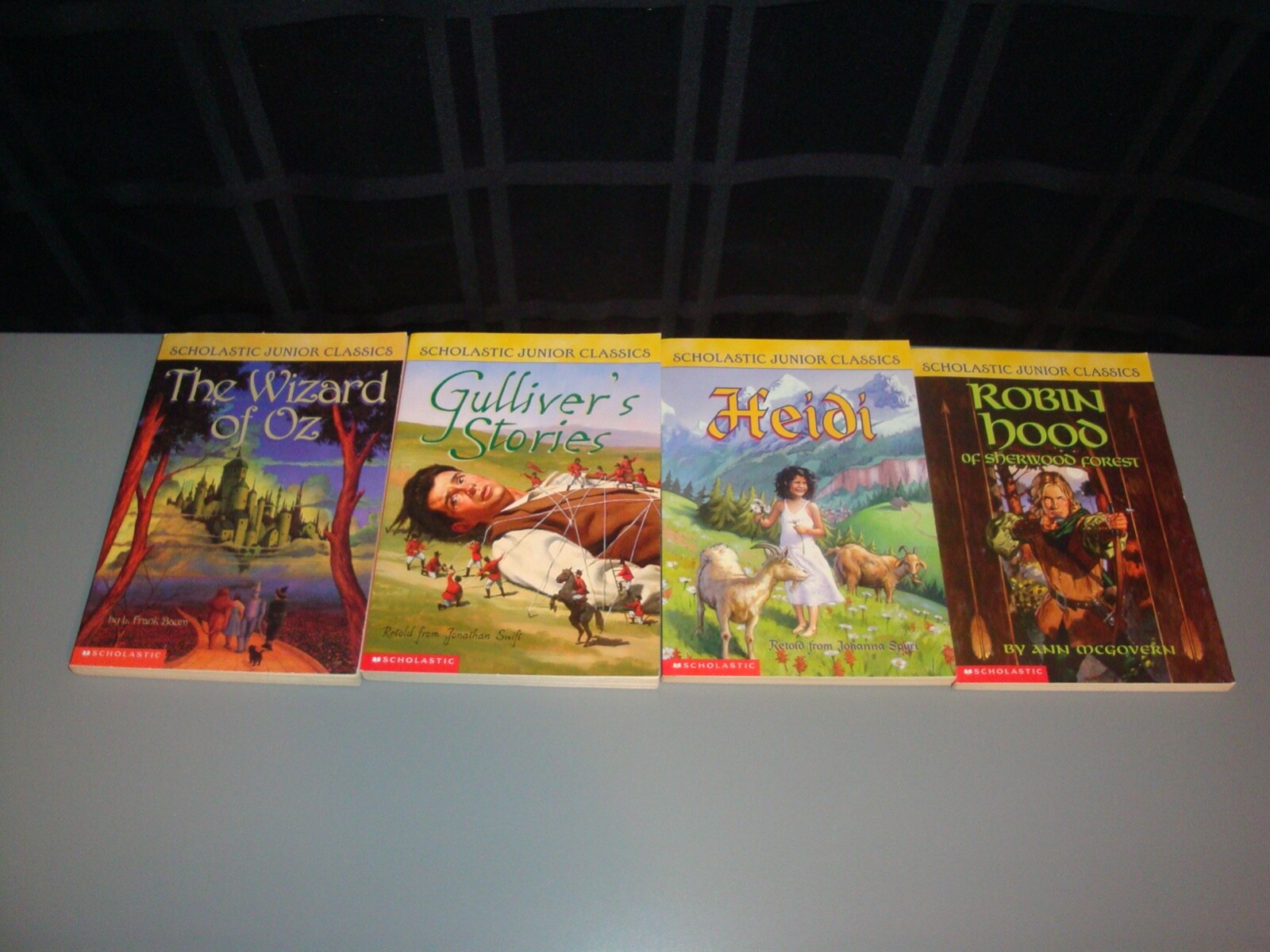 Scholastic Junior Classics 4 Chapter Book Lot Oz Heidi Homeschool Teacher Class