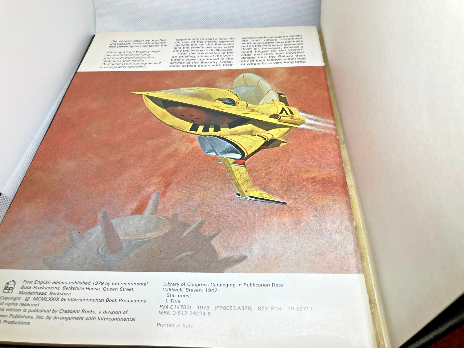 1979 Star Quest by Steven Caldwell Crescent Books Hardcover Galactic Encounters