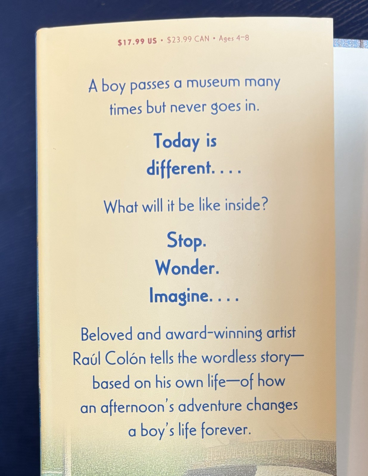 Imagine! By Raul Colon – Picture Book – Signed Unused Dust Jacket First Edition