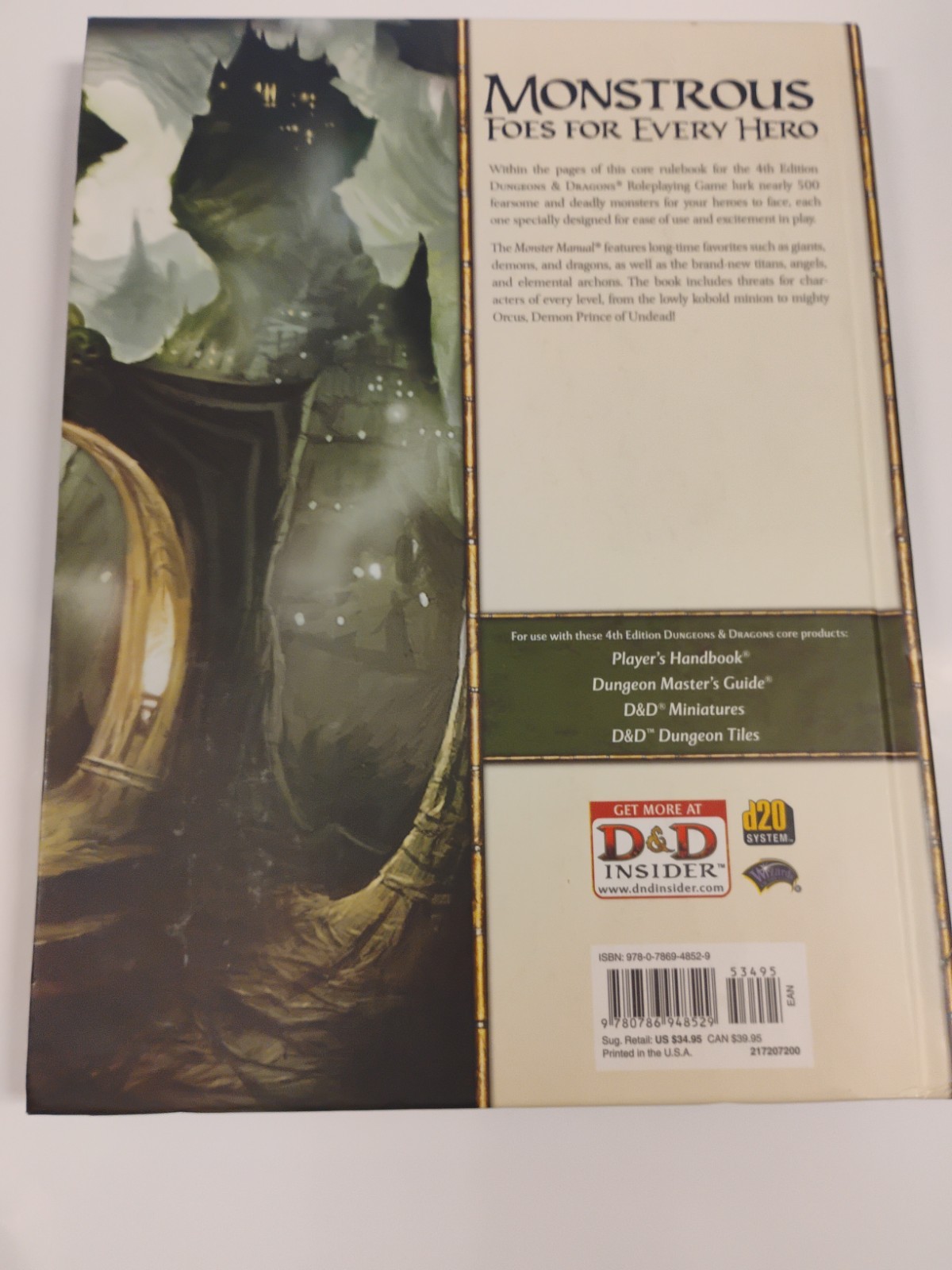 Dungeons & Dragons Monster Manual: Roleplaying Game Core Rules, 4th Edition