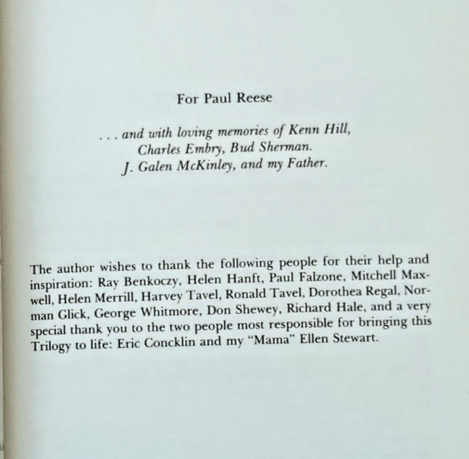 Torch Song Trilogy by Harvey Fierstein author signed book 1983 nice autograph