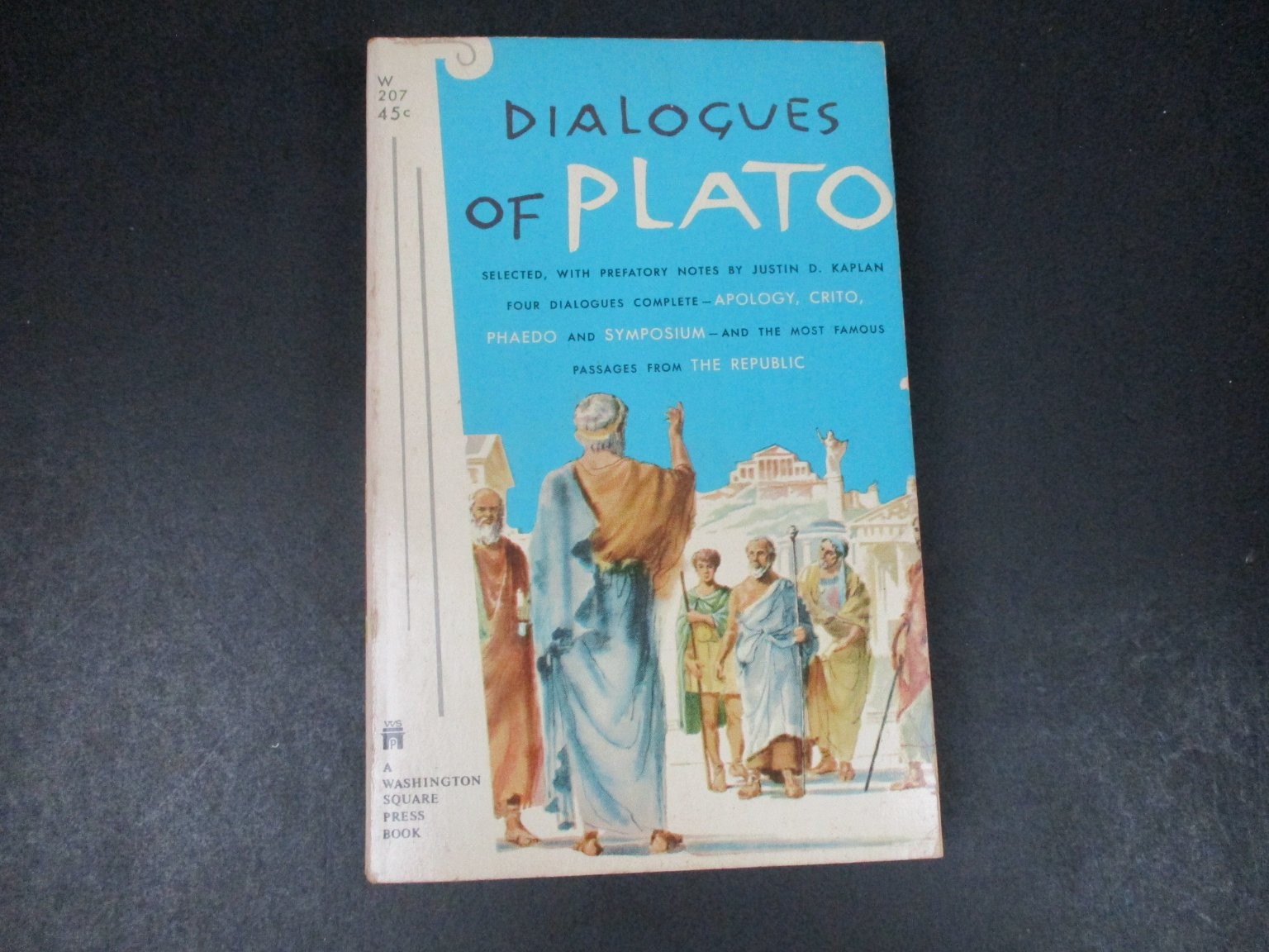 Dialogues of Plato by Justin D. Kaplan 1961 Trade Paperback Philosophy PB