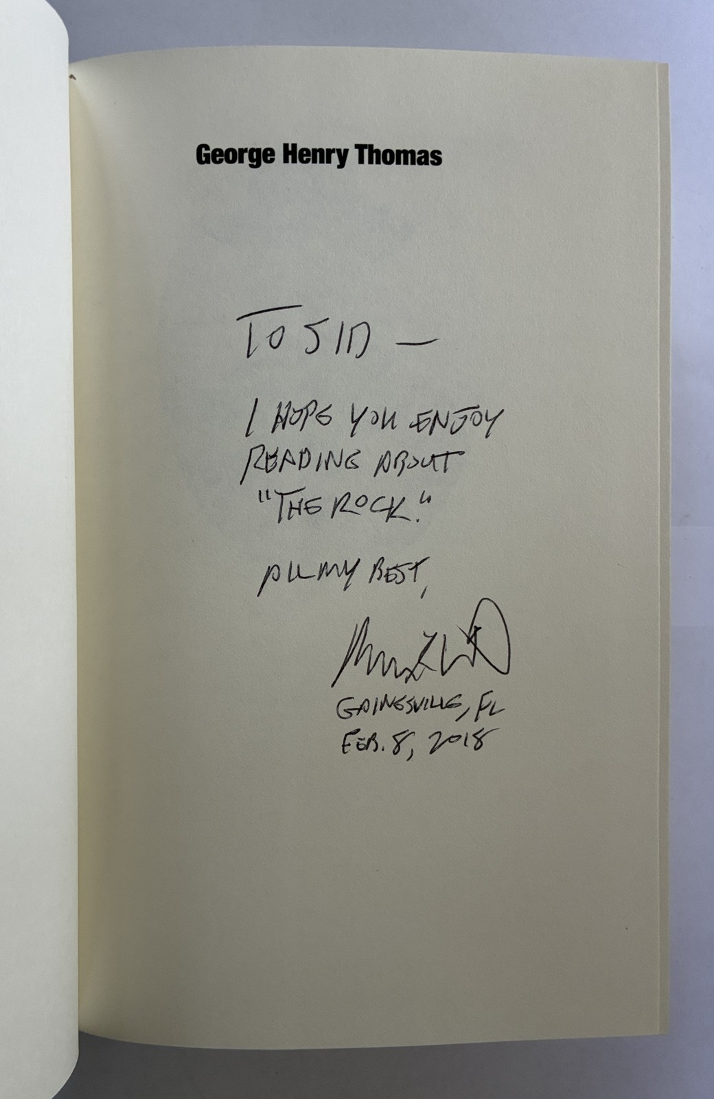 SIGNED George Henry Thomas: As True As Steel by Brian Steel Wills – Civil War