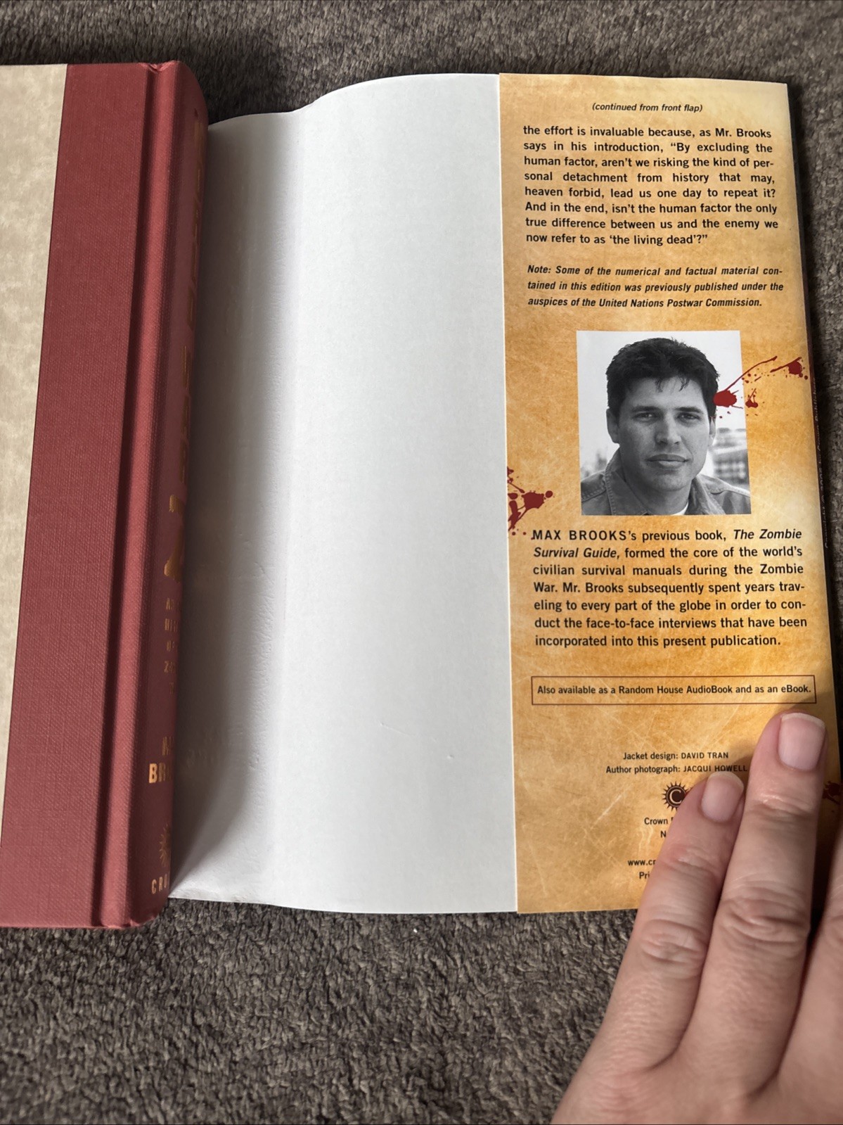 Max Brooks Signed Book Lot World War Z Zombie Survival Guide Recorded Attacks