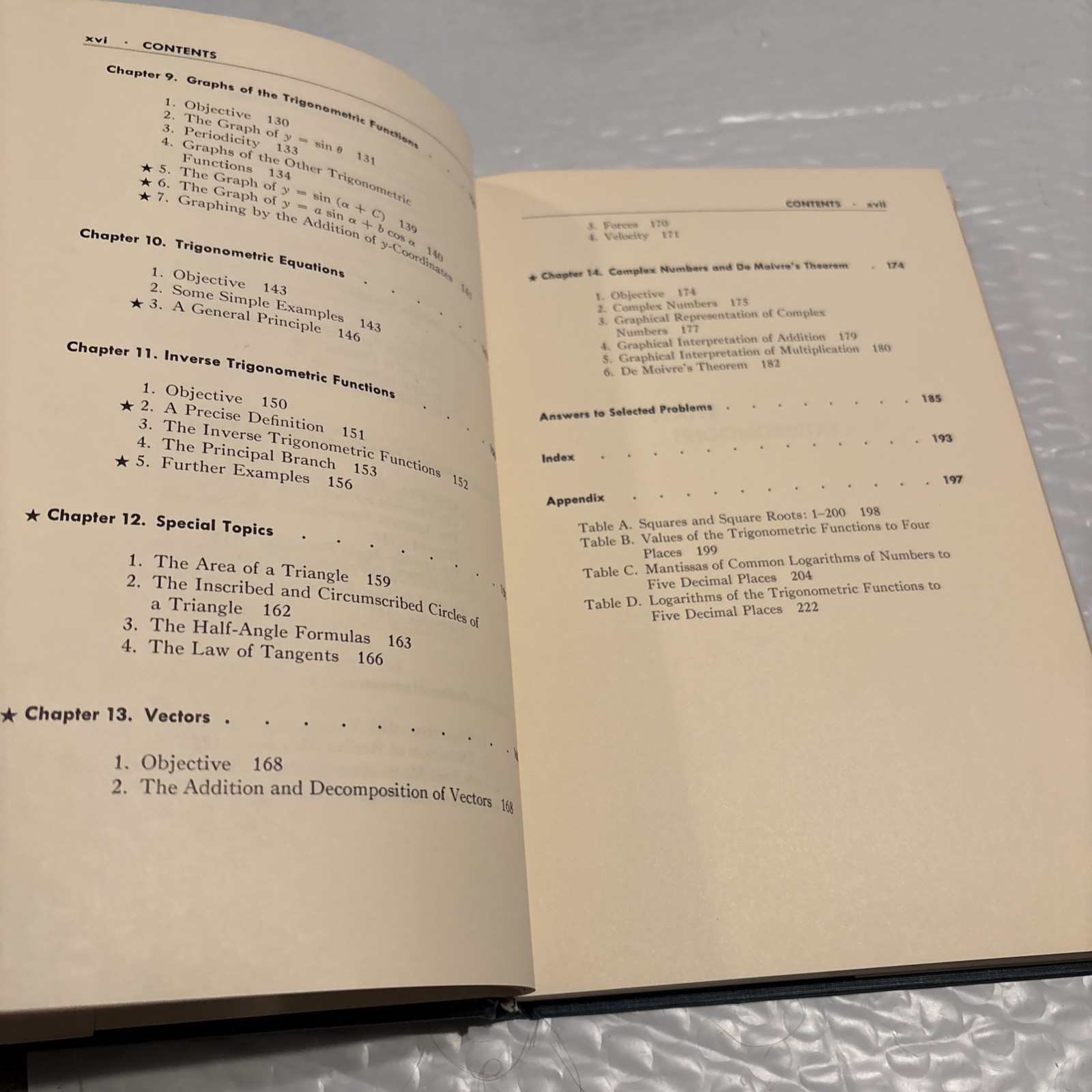 Plane Trigonometry Hardcover Vintage 1959 1961 A W Goodman John Wiley Hc –