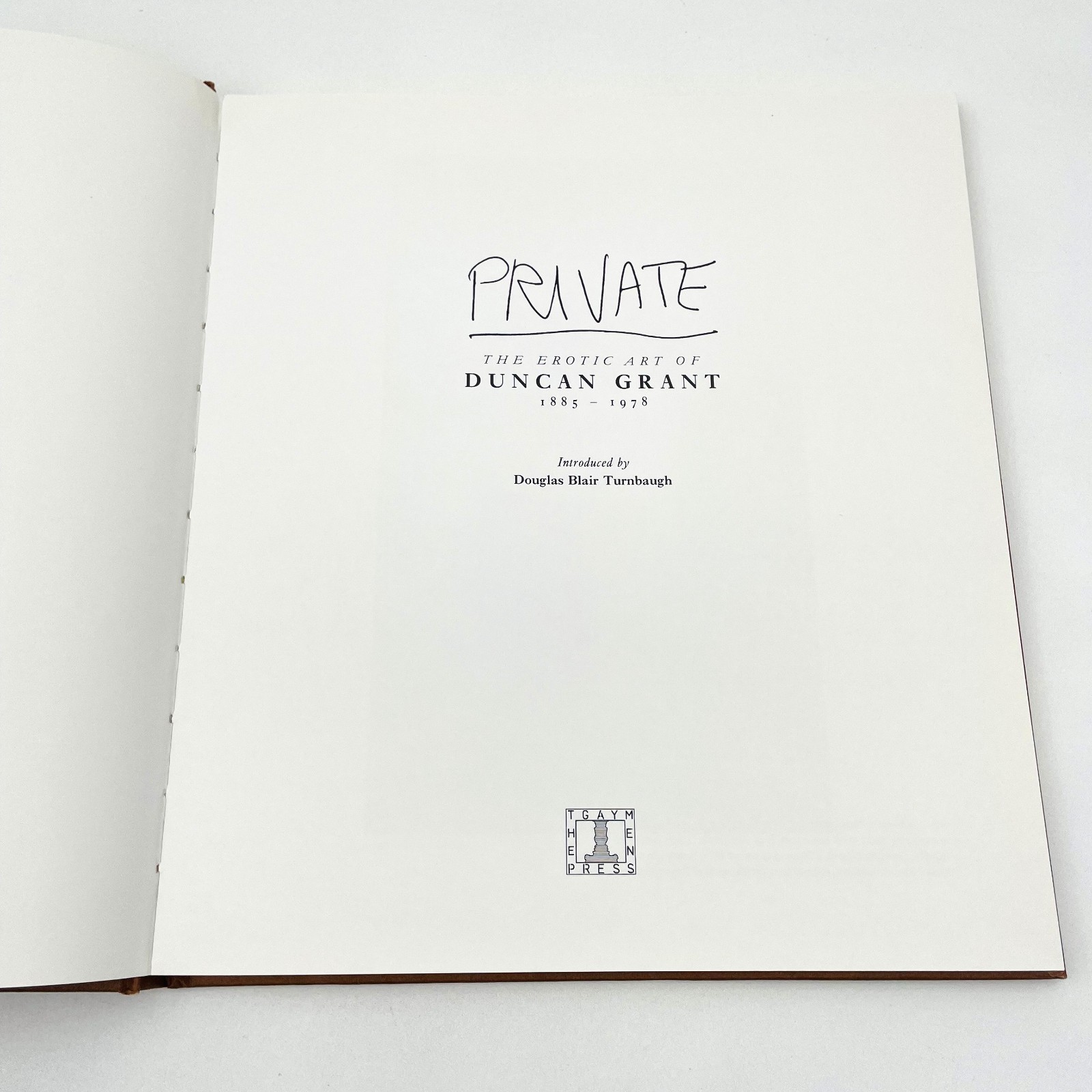 Private The Erotic Art of Duncan Grant 1885-1978 HC Book 1st Ed 1989 GMP LGBT