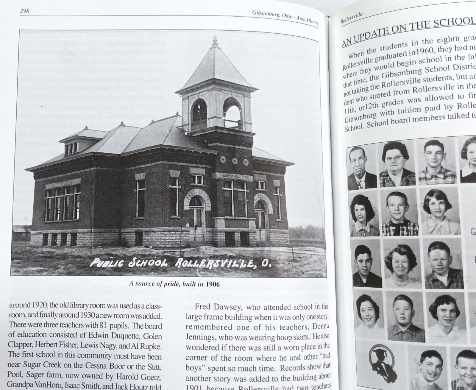 GIBSONBURG Ohio Area History