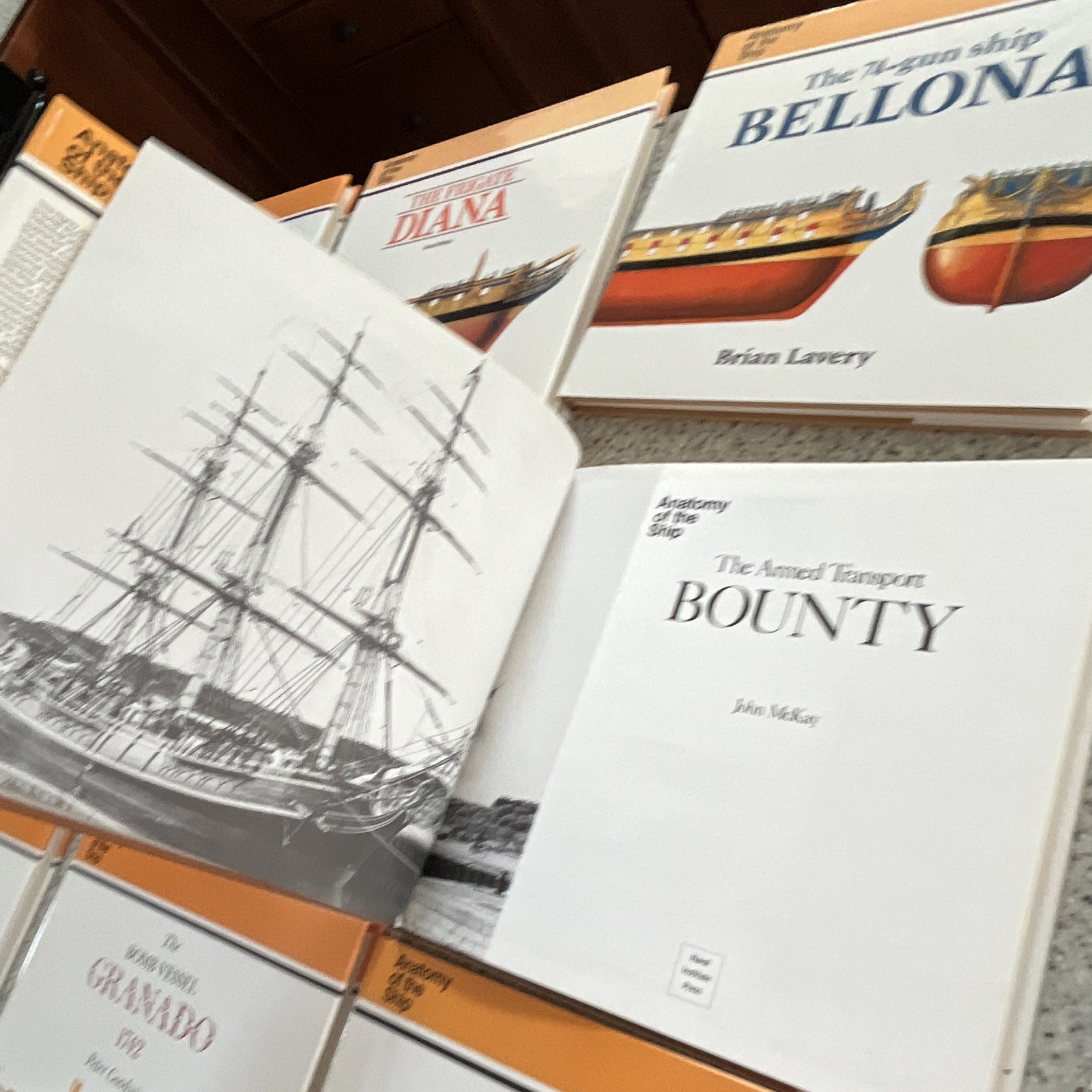 Anatomy of the Ship (Lot of 12) Essex, Diana, Christopher Columbus, Caroline etc