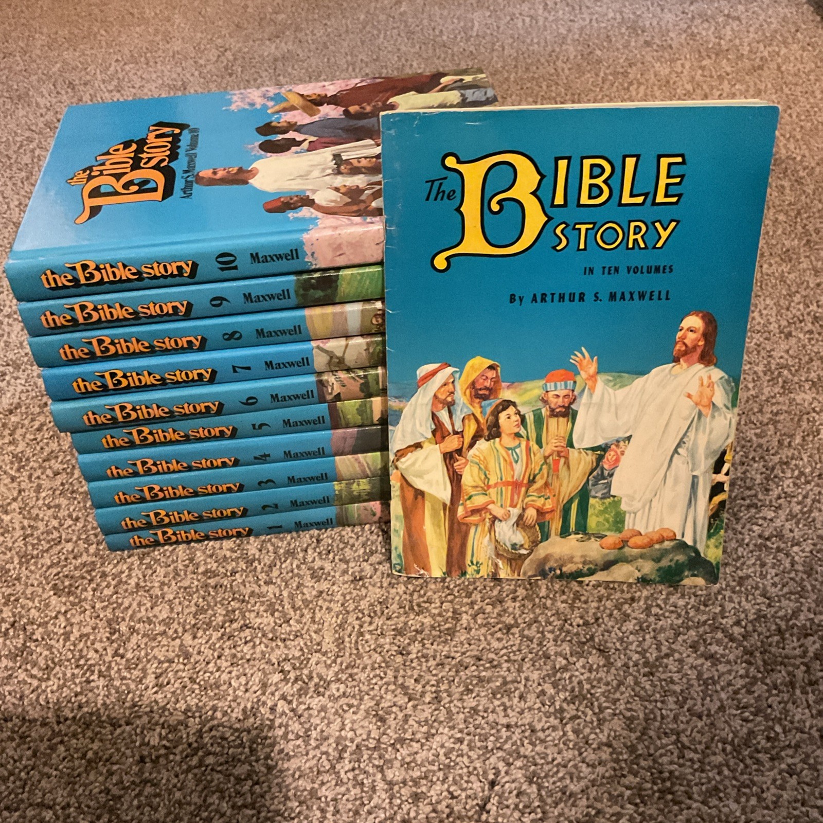 The Bible Story Complete 10 Vol. Book Full Set 1-10 Arthur Maxwell 1979