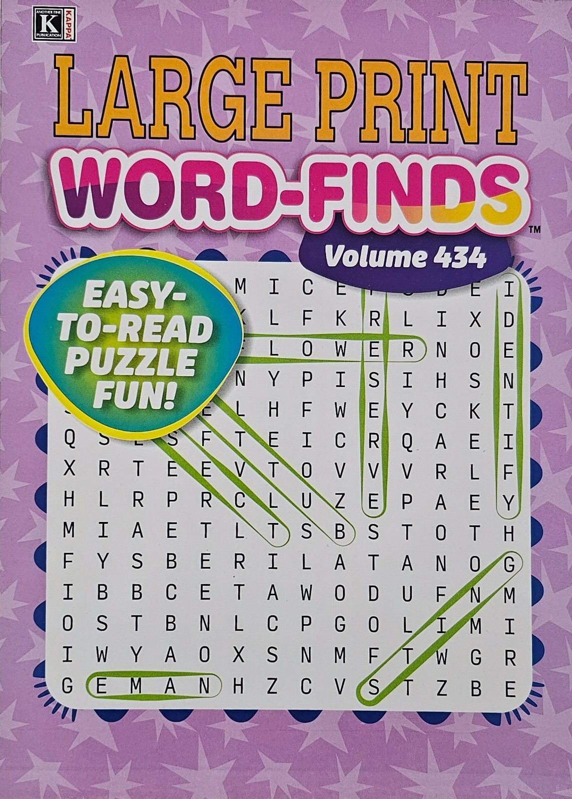 4 Large Print Word-Finds Puzzle Books Kappa Games Vol #431-434 ~ Search,Hunt