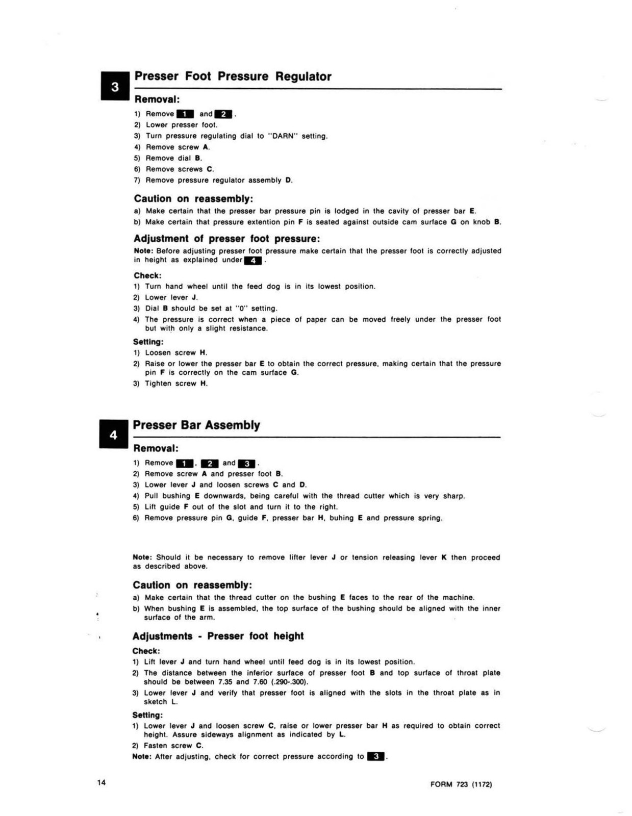 SINGER 252 257 258 259 Sewing Machine Service Manual 1972, COIL FIXED – COVERING