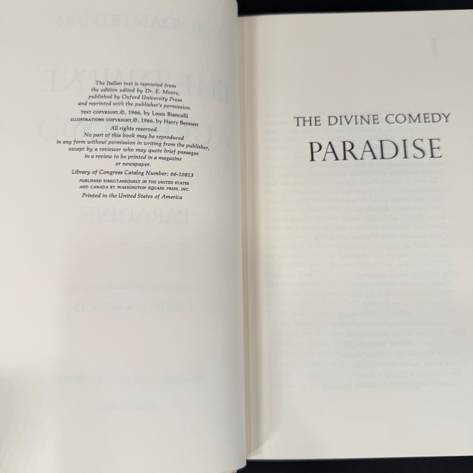 Dante Alighieri The Divine Comedy 3 Vols Washington Square Press 1966 HC Box Set