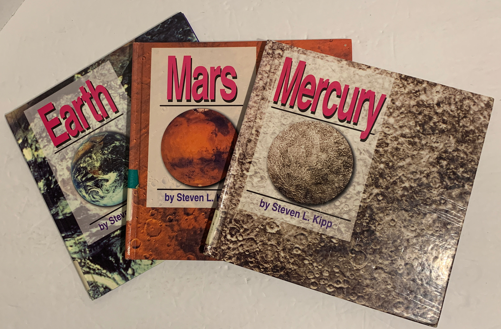 Lot Of 3 HC Books- Mercury, Earth and Mars. by Steven L. Kipp