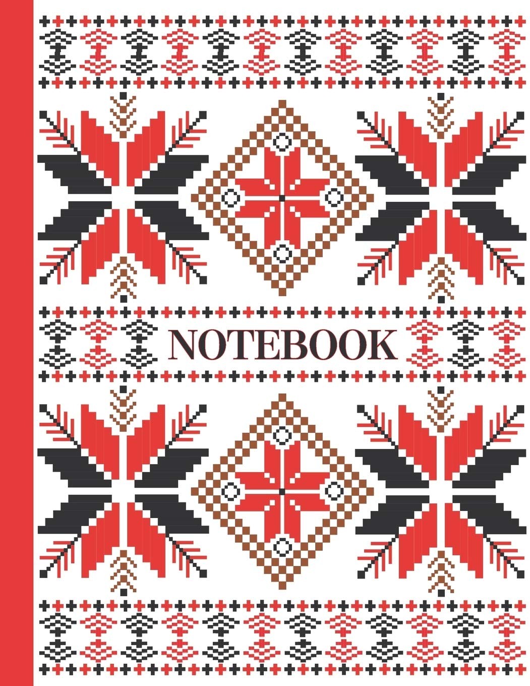 NOTEBOOK Ruled pages – 8.5 x 11 inches – 100 pages – My Fallahi Cross Stitch …