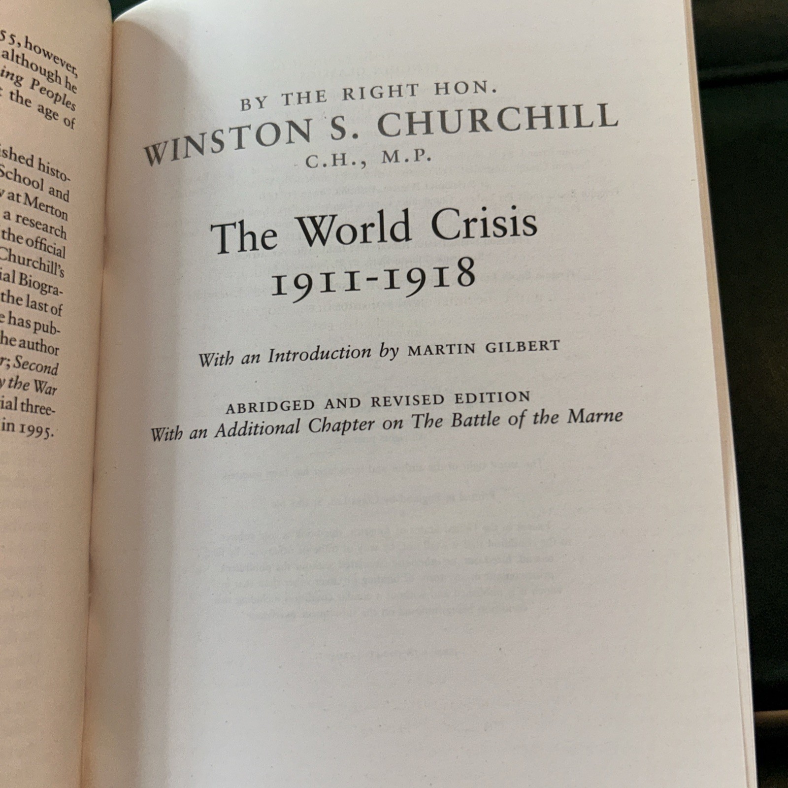 The World Crisis 1911-1918 – Churchill, Winston PB 2007 Penguin Classics