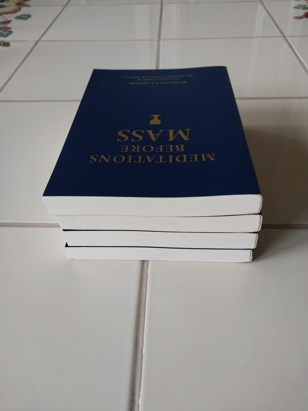 Lot of 4 Sophia Press Catholic Meditation Prayer Books Leather Faux Very Good