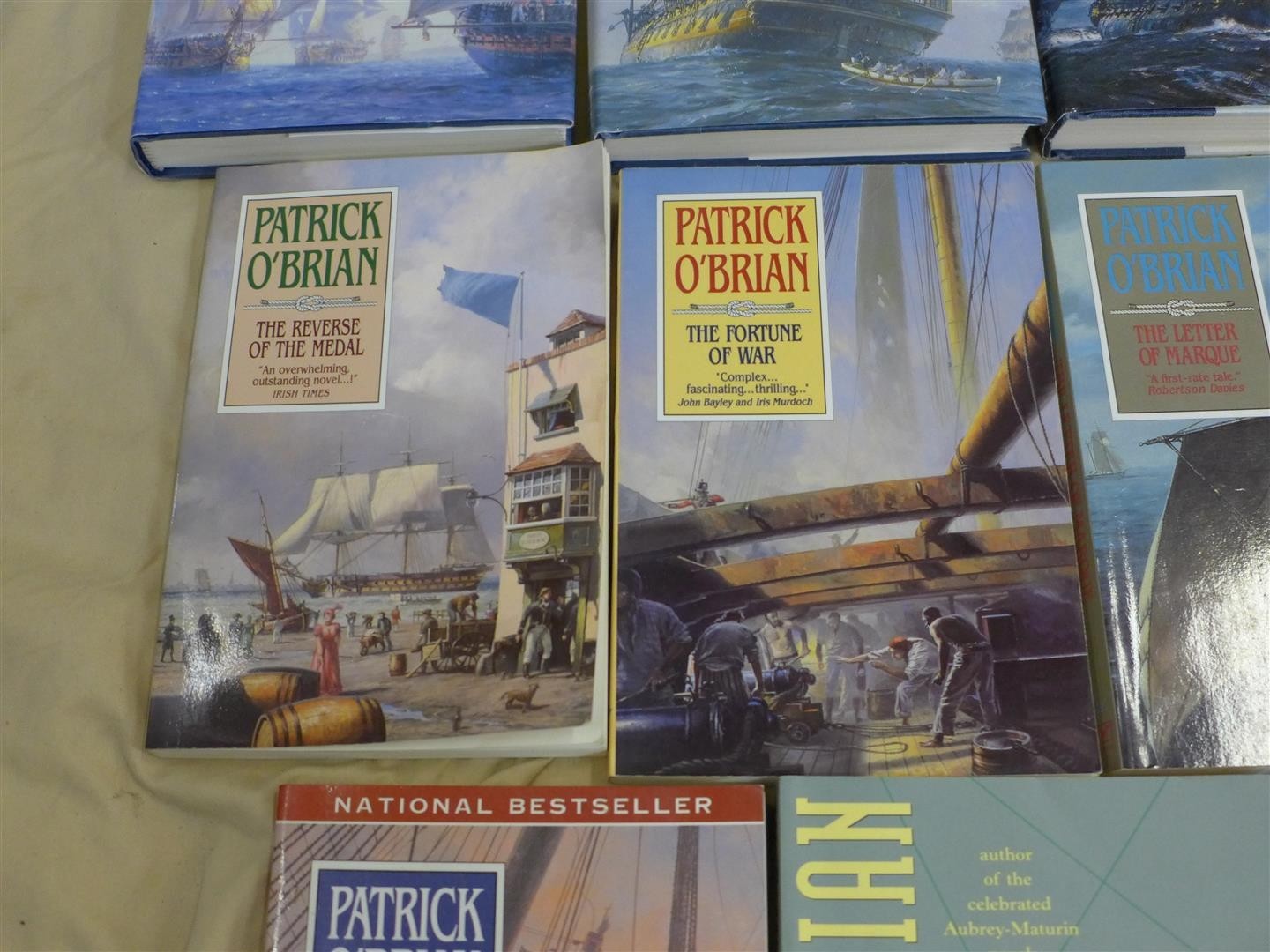 Lot of 14 PATRICK O’BRIAN BOOKS Aubrey-Maturin Series,Golden Ocean,Unknown Shore