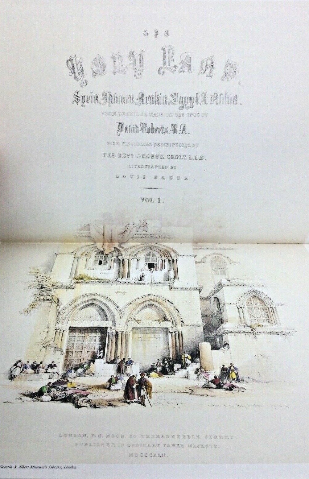©1982 DAVID ROBERTS R.A. THE HOLY LAND JERUSALEM Terra Santa Arts Israel Judaica
