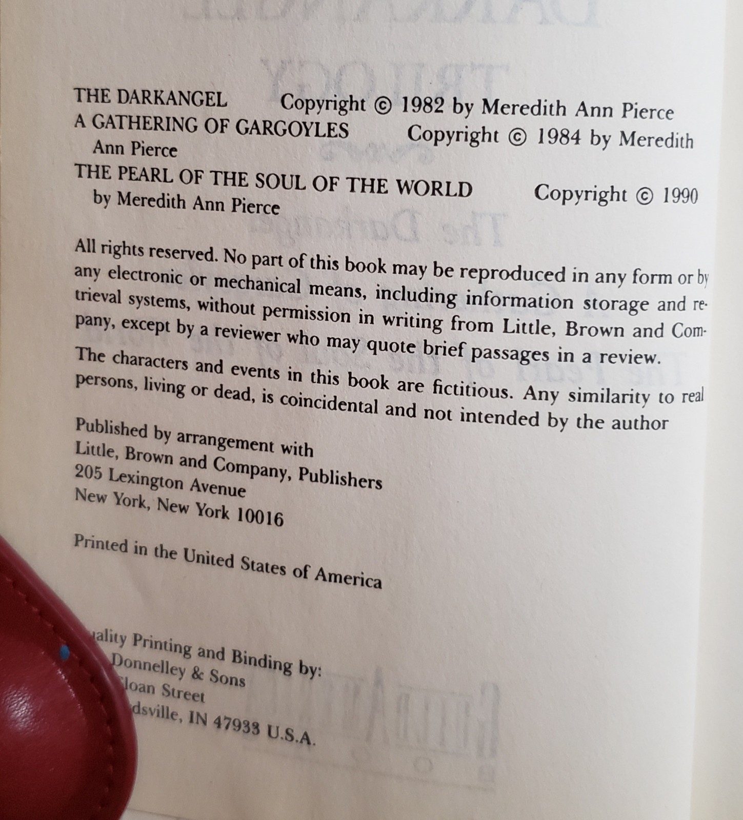 The Darkangel Trilogy by Meredith Ann Pierce HCDJ Guild America Books 1990 p471