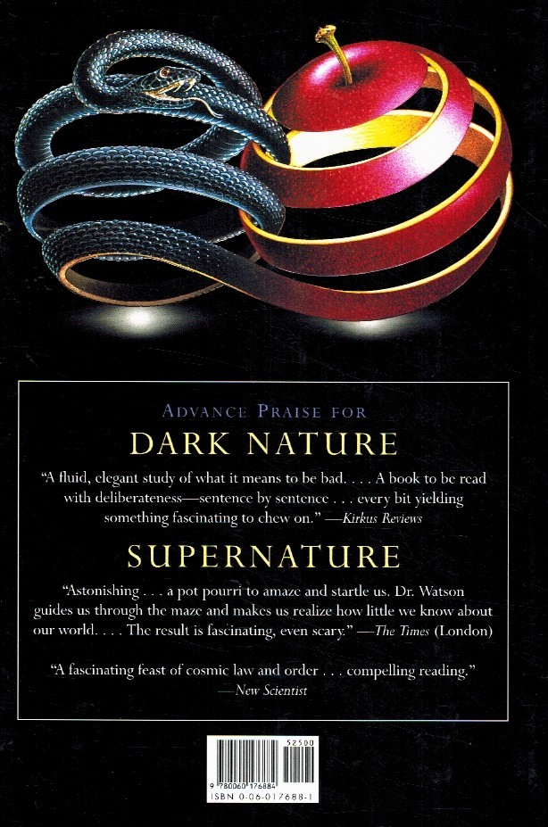 DARK NATURE by Watson, Lyall 1996 Hardcover
