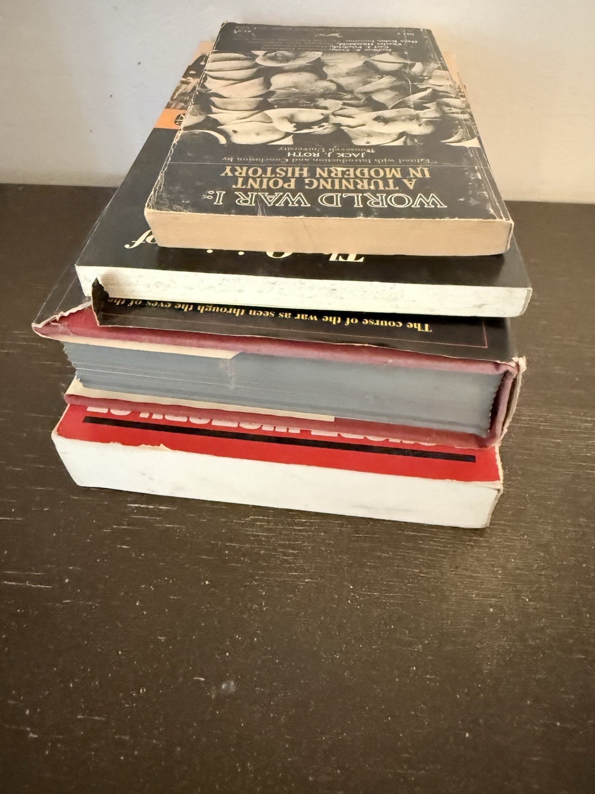 Lot of 4 World War I History Books WWI Diplomatic Military American Intervention