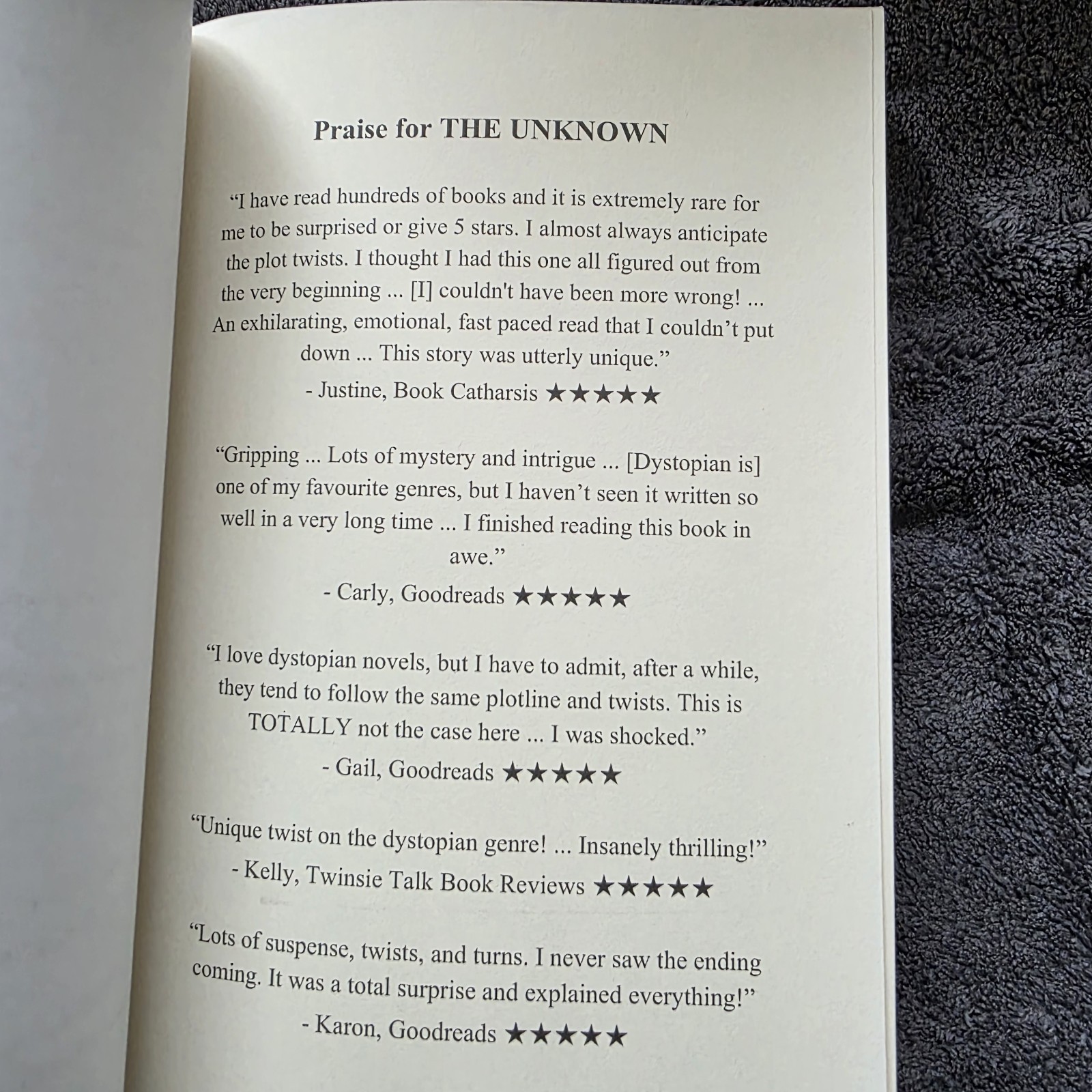 The Unknown – Paperback By Lynne, JW – Mystery Book