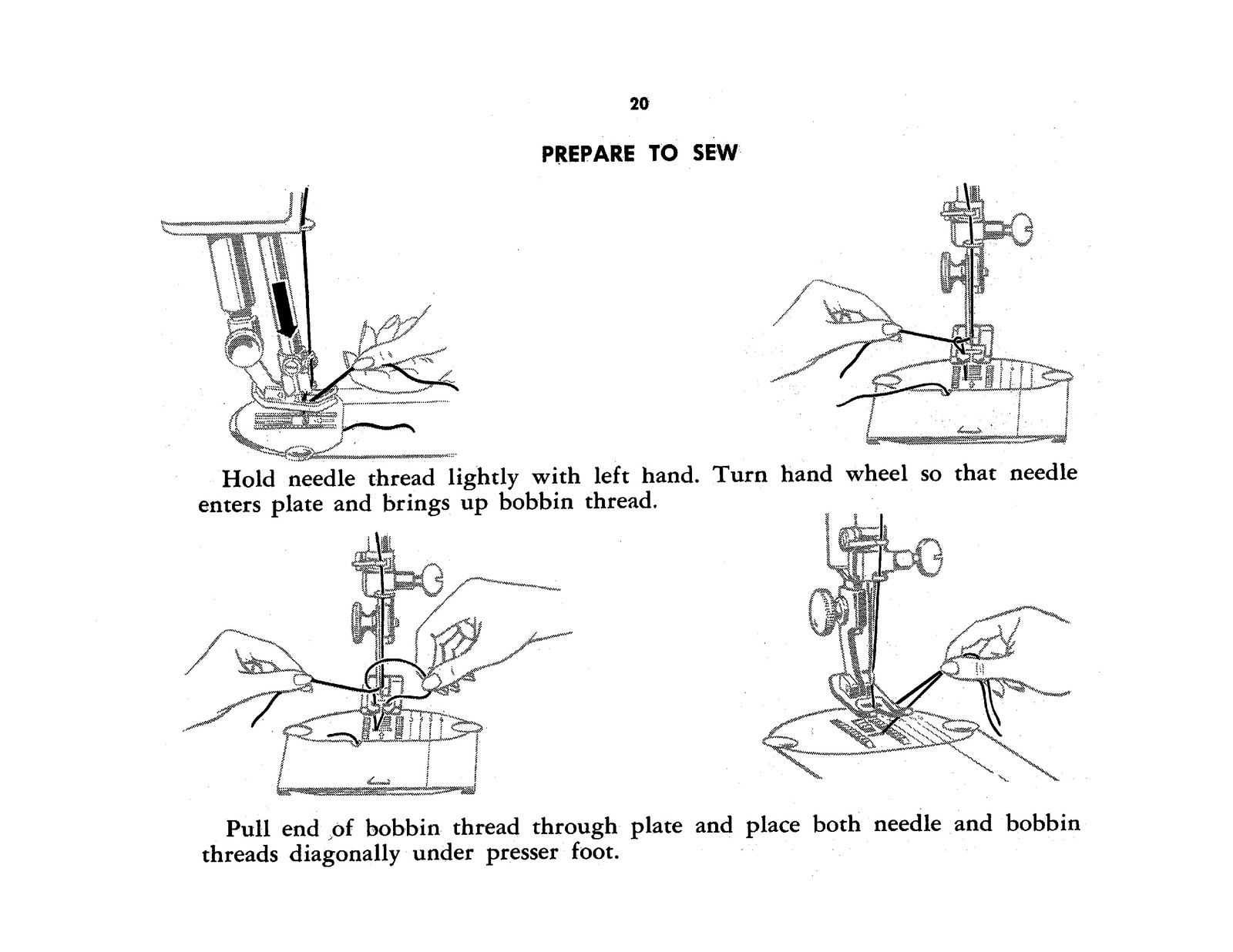SINGER 401A 319 306 206K43 206K45 Operators & Service Manual BUNDLE – WIRE BOUND