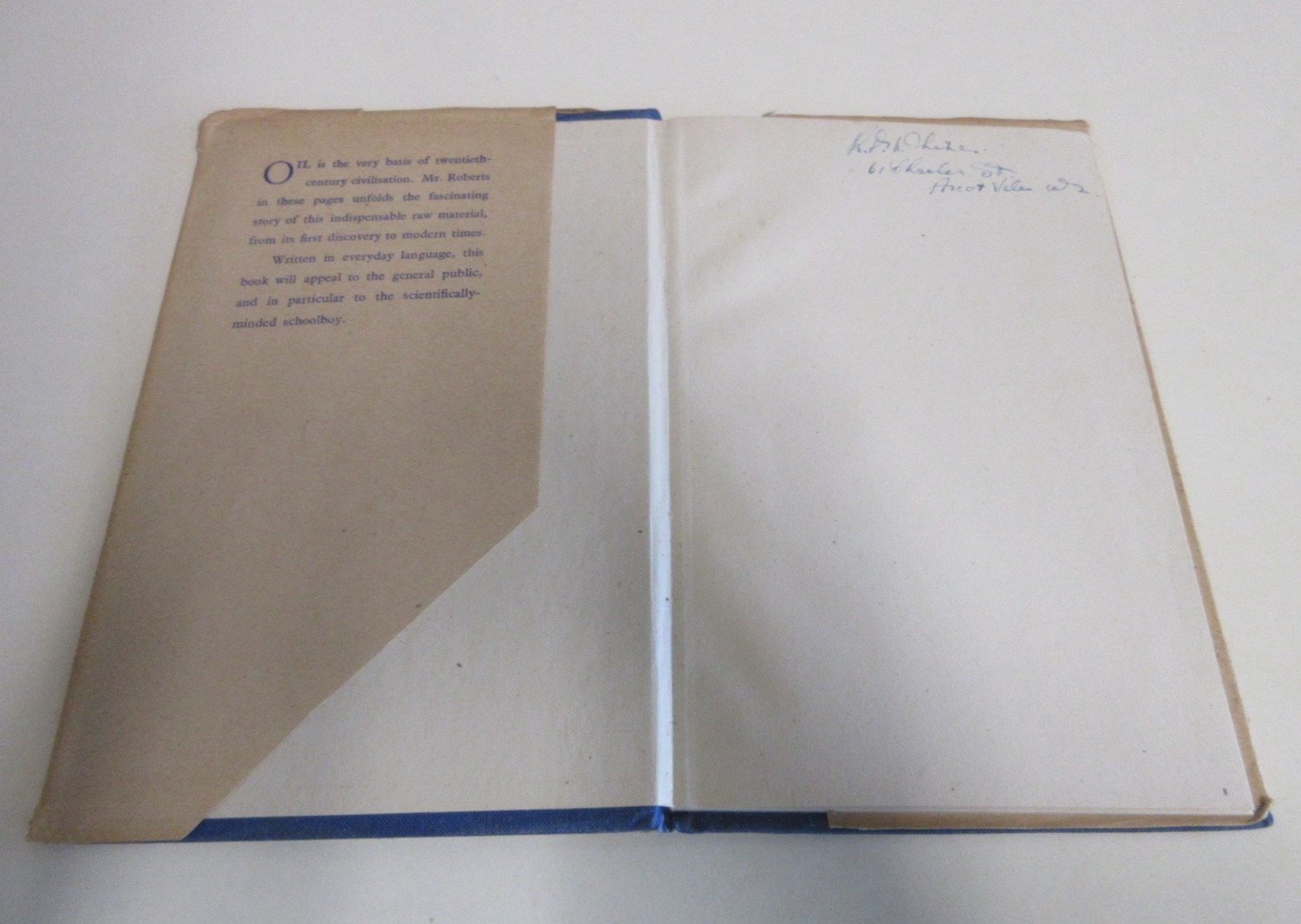 The Story of Oil – by W J Roberts – Petroleum Industry Review – 56 Pages – 1943