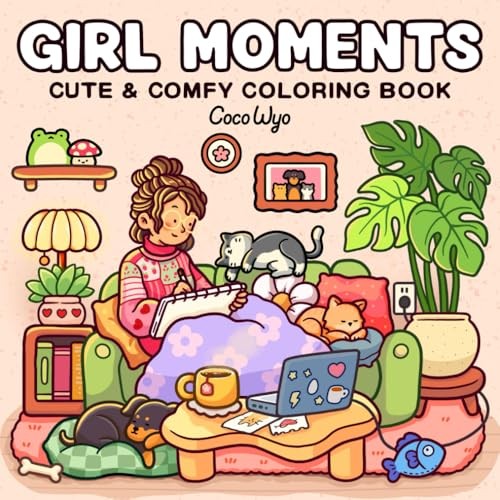 Girl Moments: Coloring Book for Adults an…, Wyo, Coco