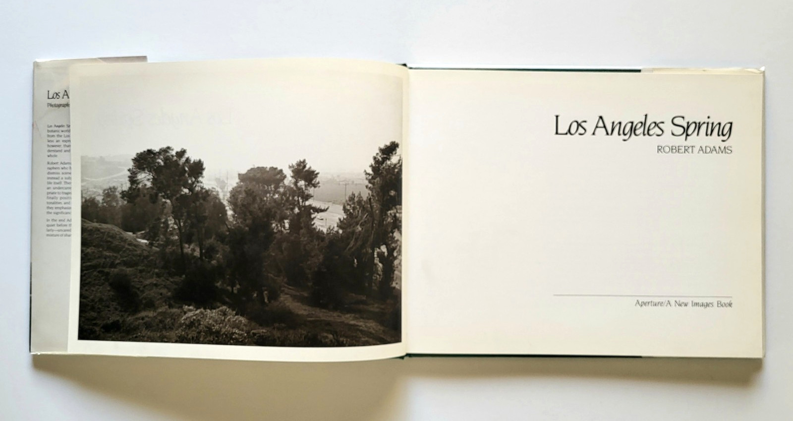 Los Angeles Spring~ Robert Adams, Hardcover 1986 1st Edition VG Cond- READ