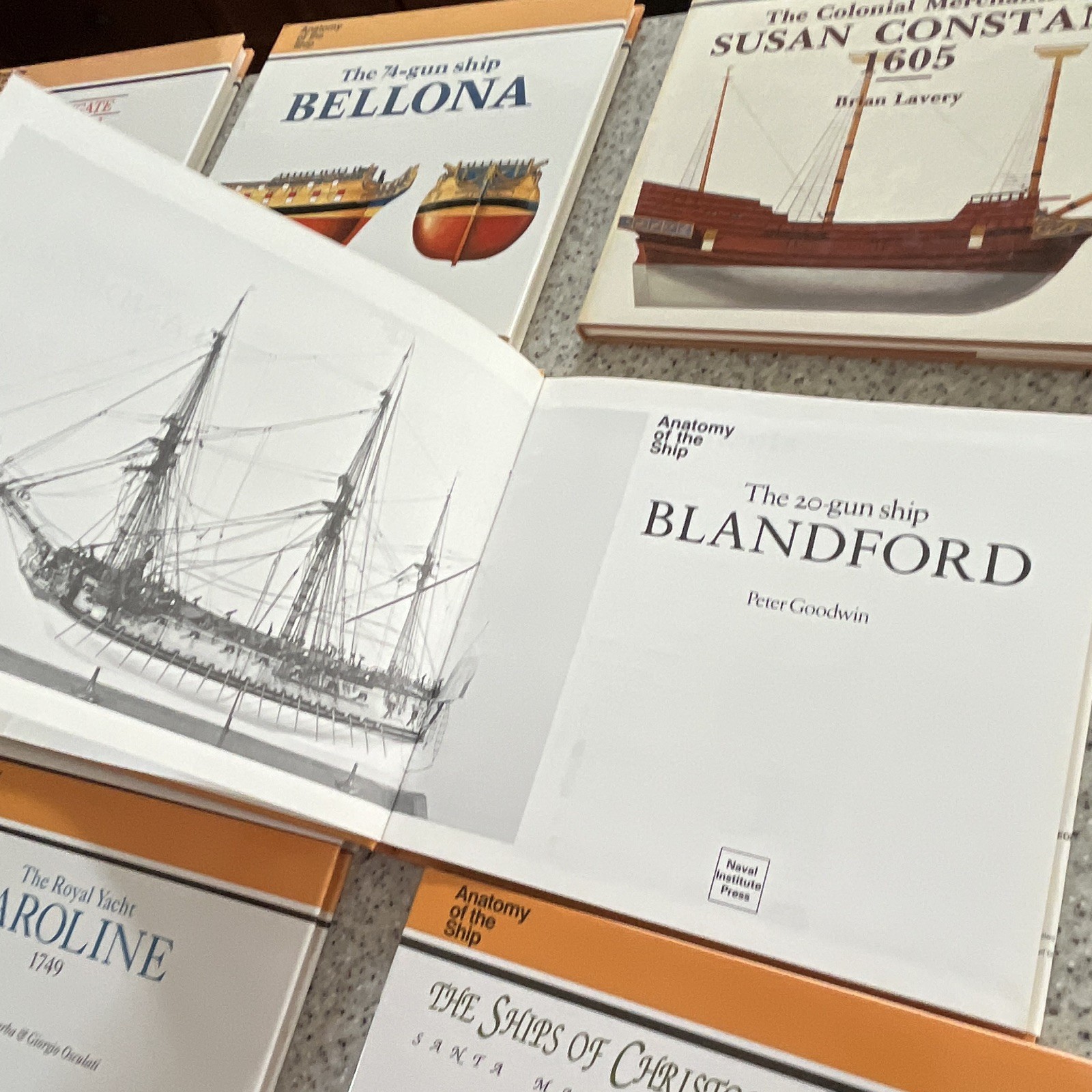 Anatomy of the Ship (Lot of 12) Essex, Diana, Christopher Columbus, Caroline etc