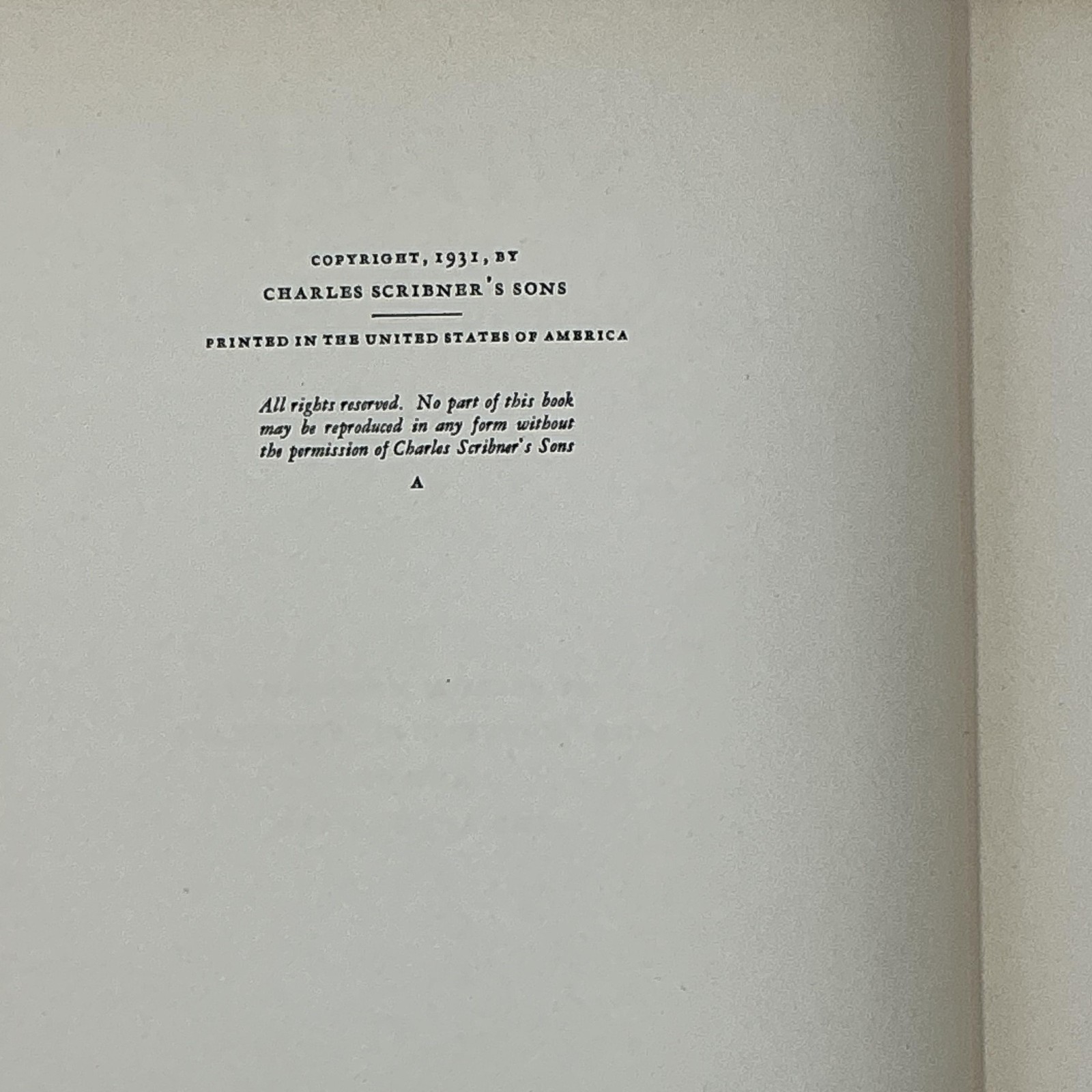 ENTERPRISE Harold S. Vanderbilt 1931 HC Charles Scribner’s Sons Blue