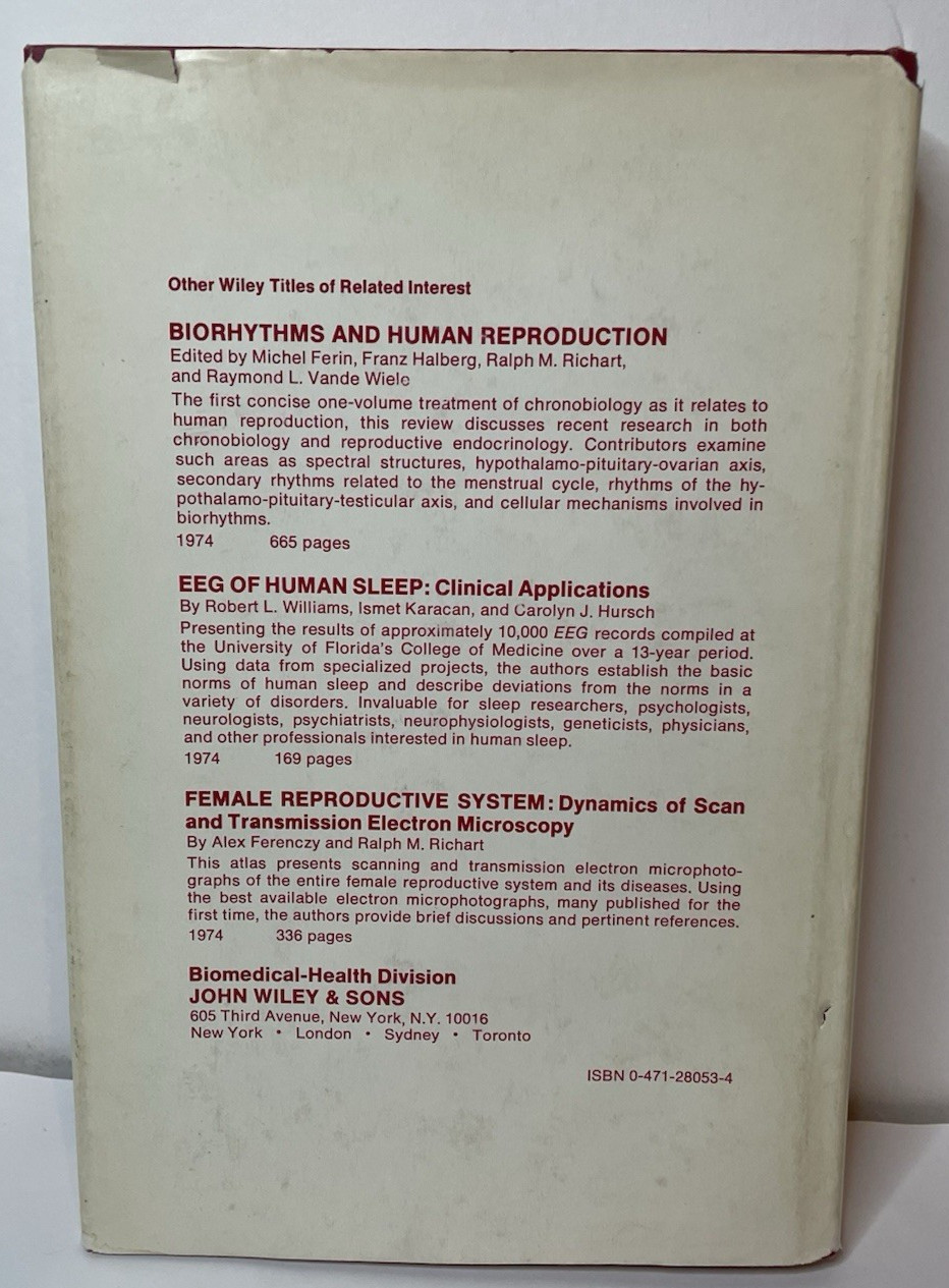 Sex Differences in Behavior HC Book Biomedical Health John Wiley 1974 Rare Vtg