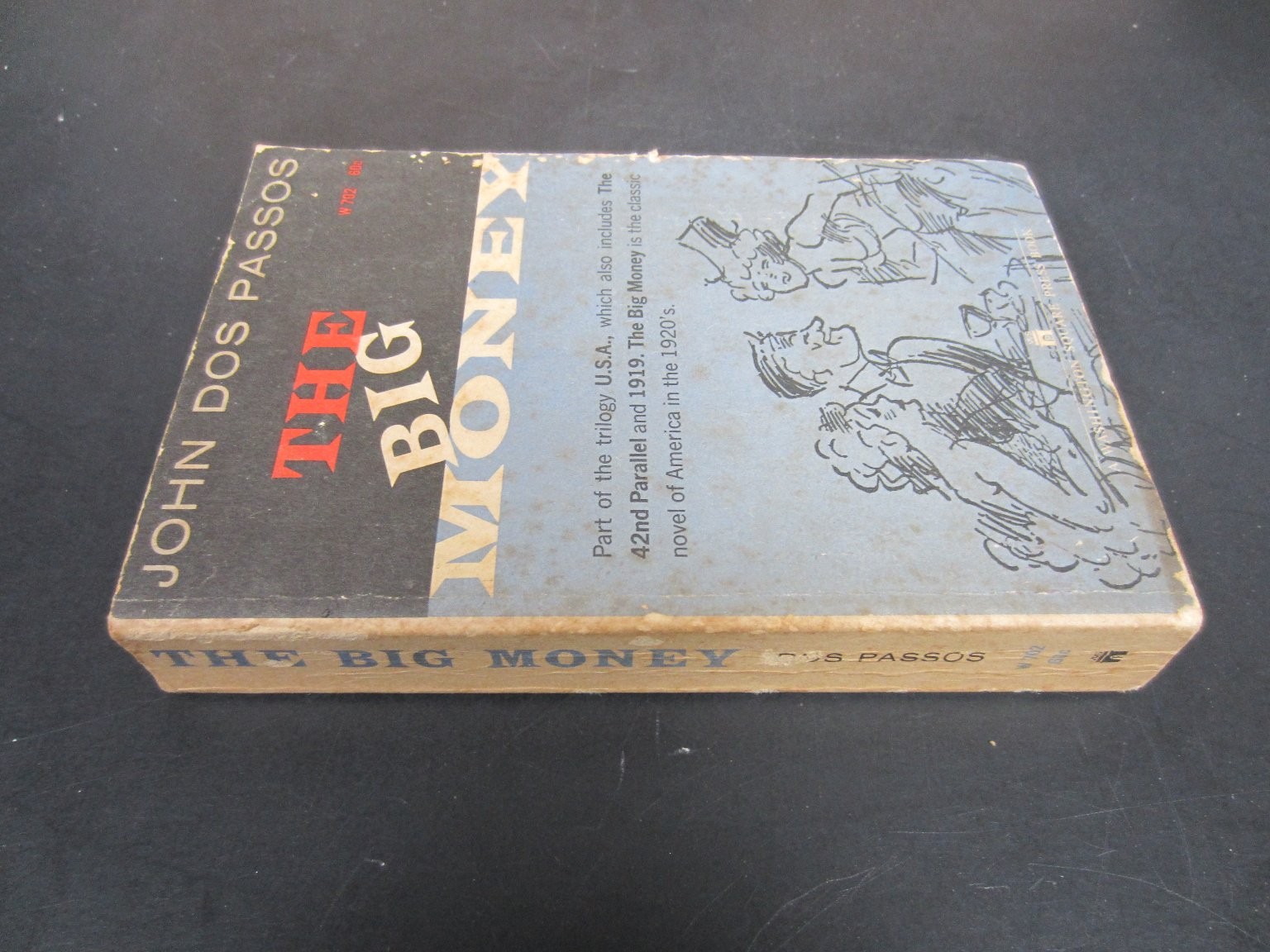 The Big Money John Dos Passos 1961 Washington Square Press Illustrated Classic