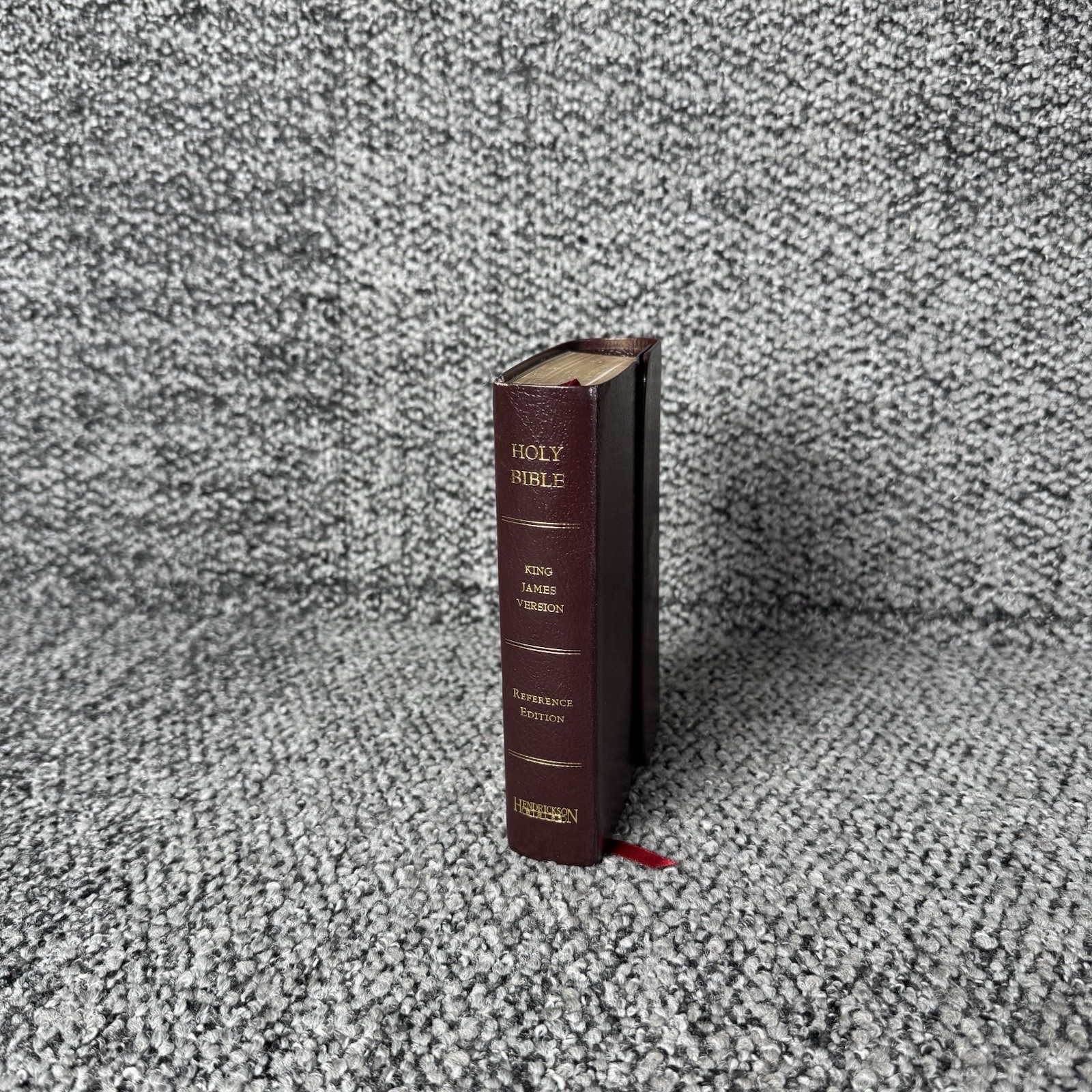 KJV Holy Bible Hendrickson Reference Edition Burgundy Bonded Leather Magnetic